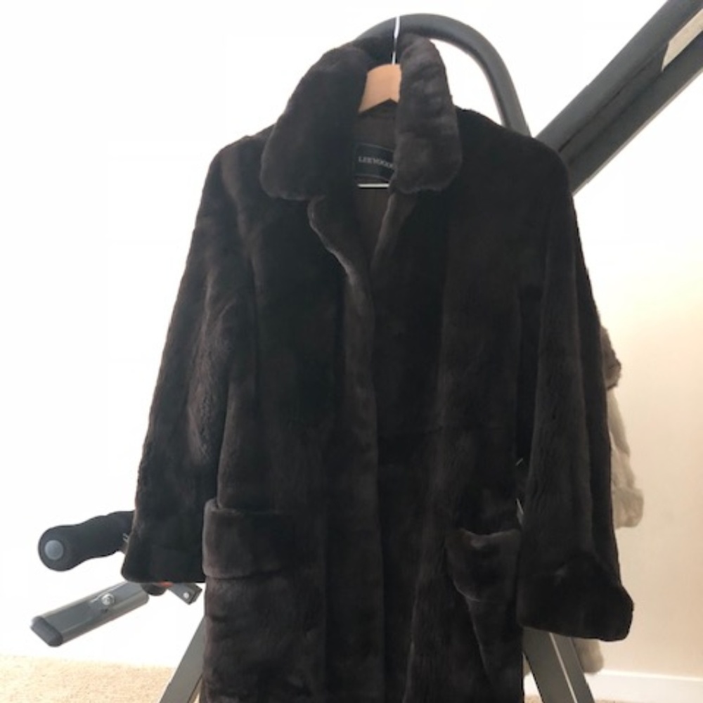 Soft sheared mid-length mink coat